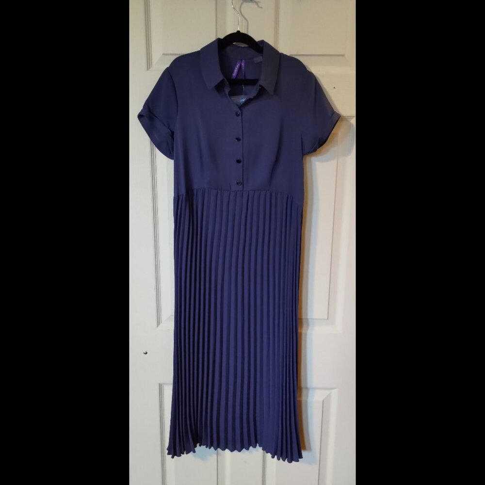 Seraphine NWT dusky cornflower blue maternity dress - US 2 / UK 6
